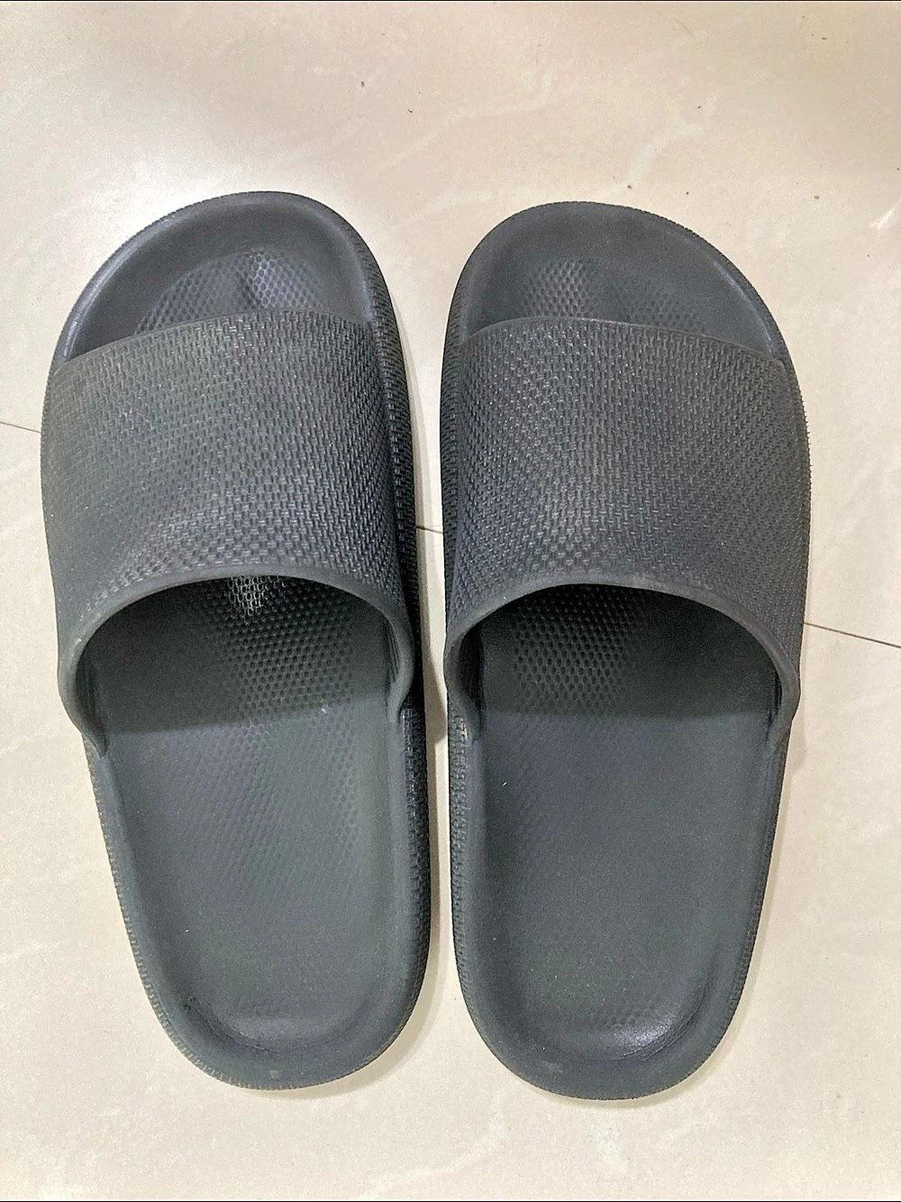 Gray Slide Sandals